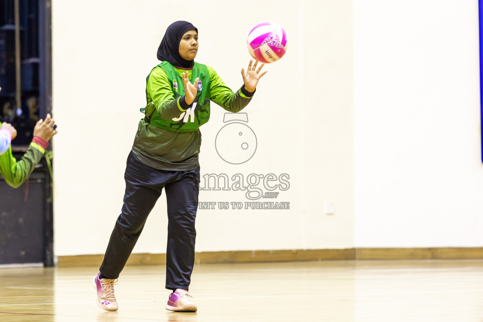 Fionti SC vs Young Netters A in Day 6  of 3rd Netball Junior Championship, held at Social Center on Friday 24th January 2025 . Photos: Shuu Abdul Sattar / images.mv