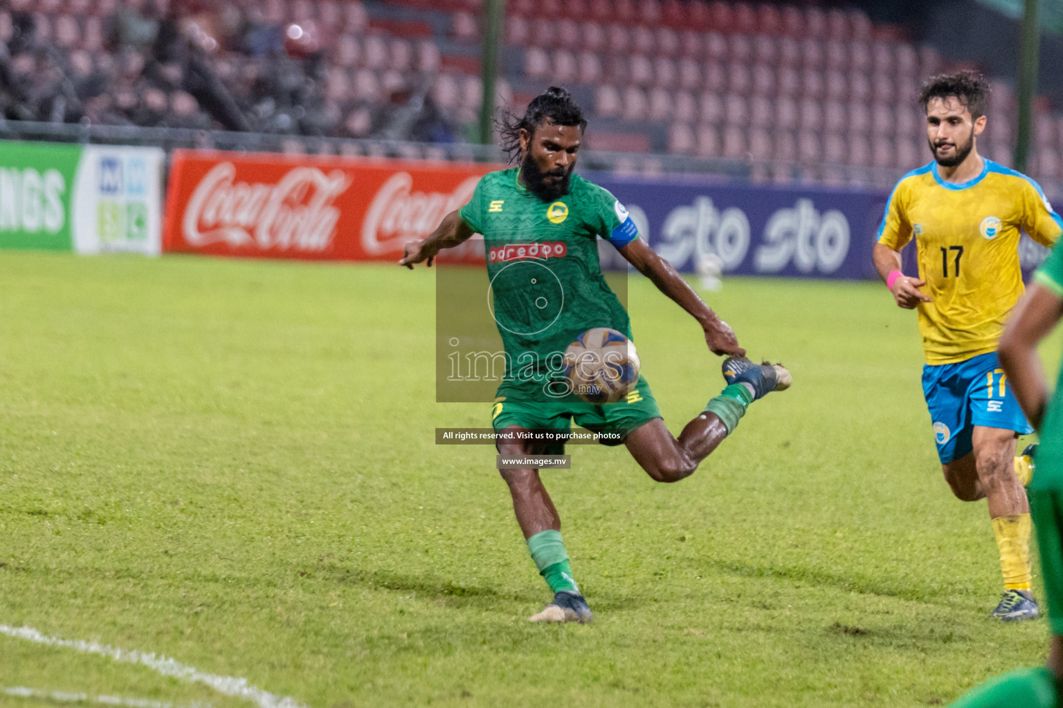 Club Valencia vs Maziya SRC in Ooredoo Dhivehi Premier League 2021/22 on 06 July 2022, held in National Football Stadium, Male', Maldives