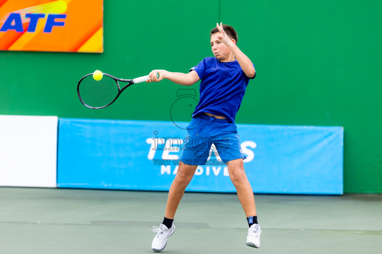 Day 6 of ATF Maldives Junior Open Tennis was held in Male' Tennis Court, Male', Maldives on Tuesday, 17th December 2024. Photos: Nausham Waheed/ images.mv