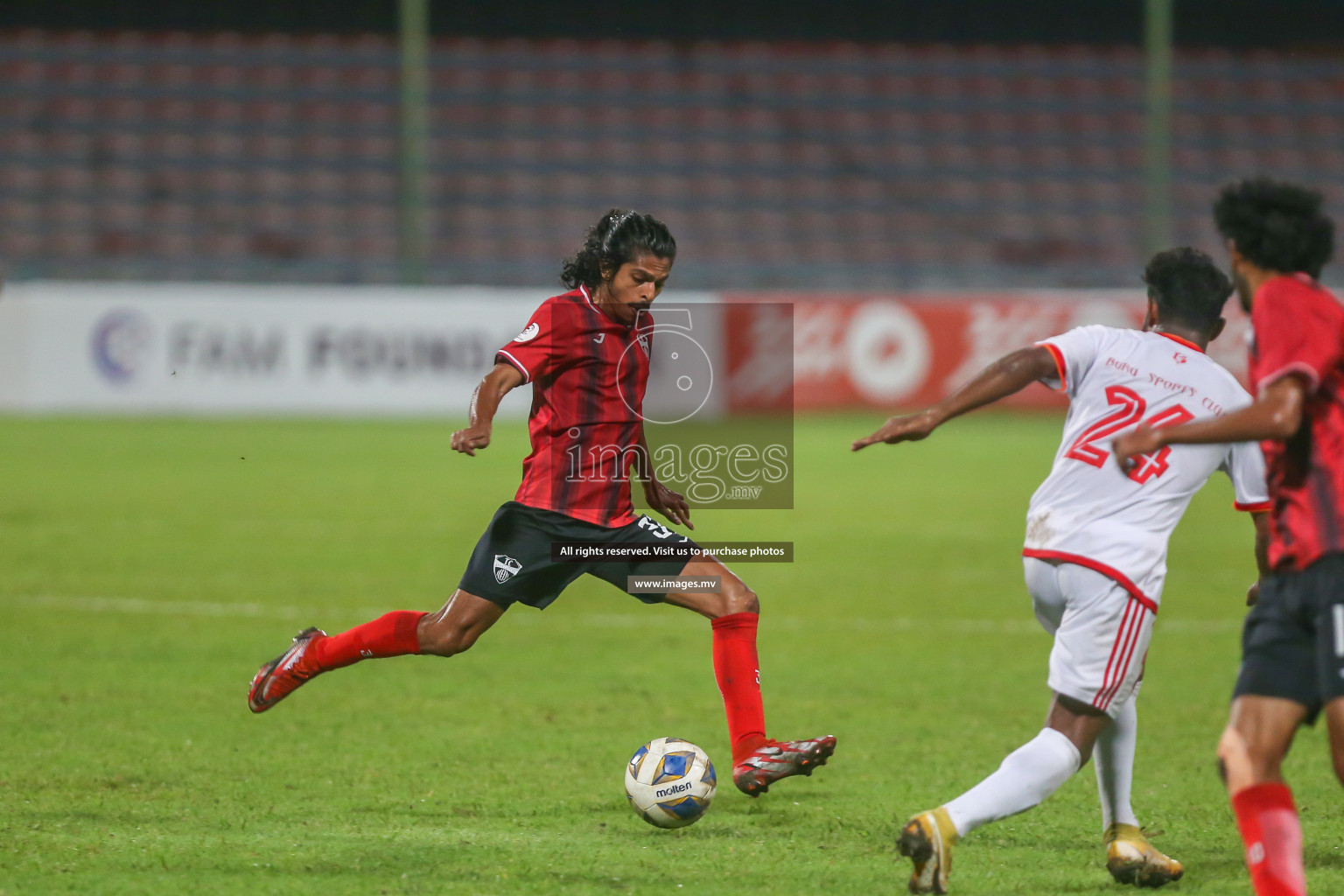 President's Cup 2023 - TC Sports Club vs Buru Sports Club, held in National Football Stadium, Male', Maldives  Photos: Mohamed Mahfooz Moosa/ Images.mv