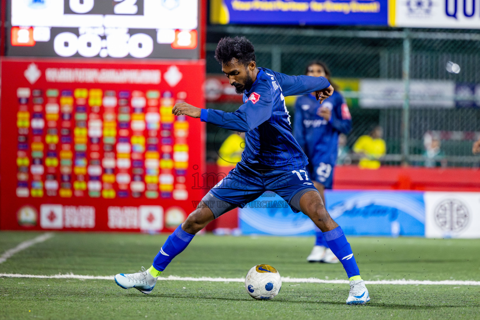 GA Villingili vs GA Dhevvadhoo in Zone round Day 28 of Golden Futsal Challenge 2025 was held on Saturday , 1st February 2025, in Hulhumale', Maldives. Photos: Nausham Waheed / images.mv