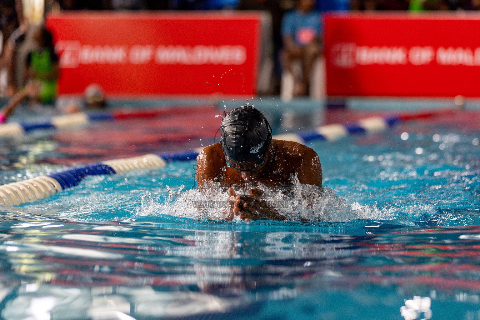 Day 3 of National Swimming Competition 2024 held in Hulhumale', Maldives on Sunday, 15th December 2024. Photos: Hassan Simah / images.mv