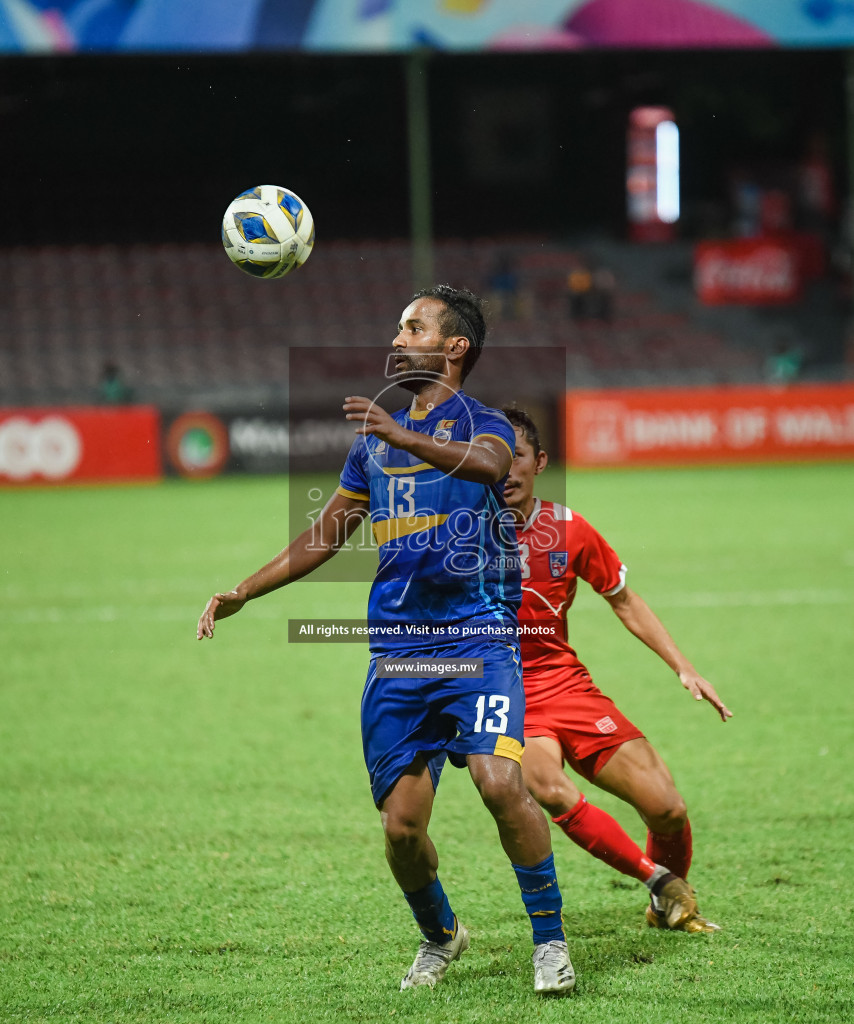 Nepal vs Sri Lanka in SAFF Championship 2021 held on 4th October 2021 in Galolhu National Stadium, Male', Maldives