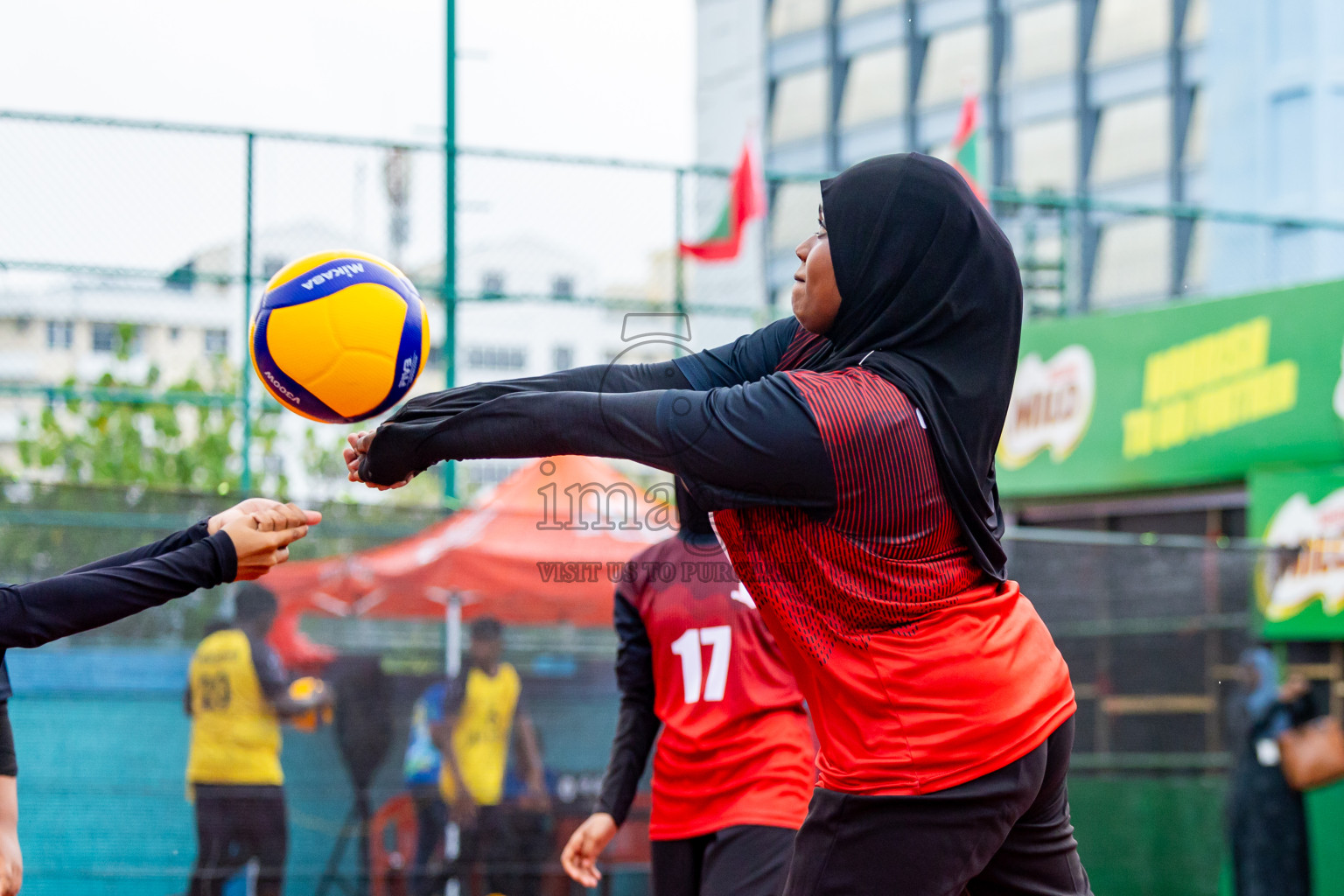 Day 2 of Interschool Volleyball Tournament 2024 was held in Ekuveni Volleyball Court at Male', Maldives on Sunday, 24th November 2024. Photos: Nausham Waheed / images.mv