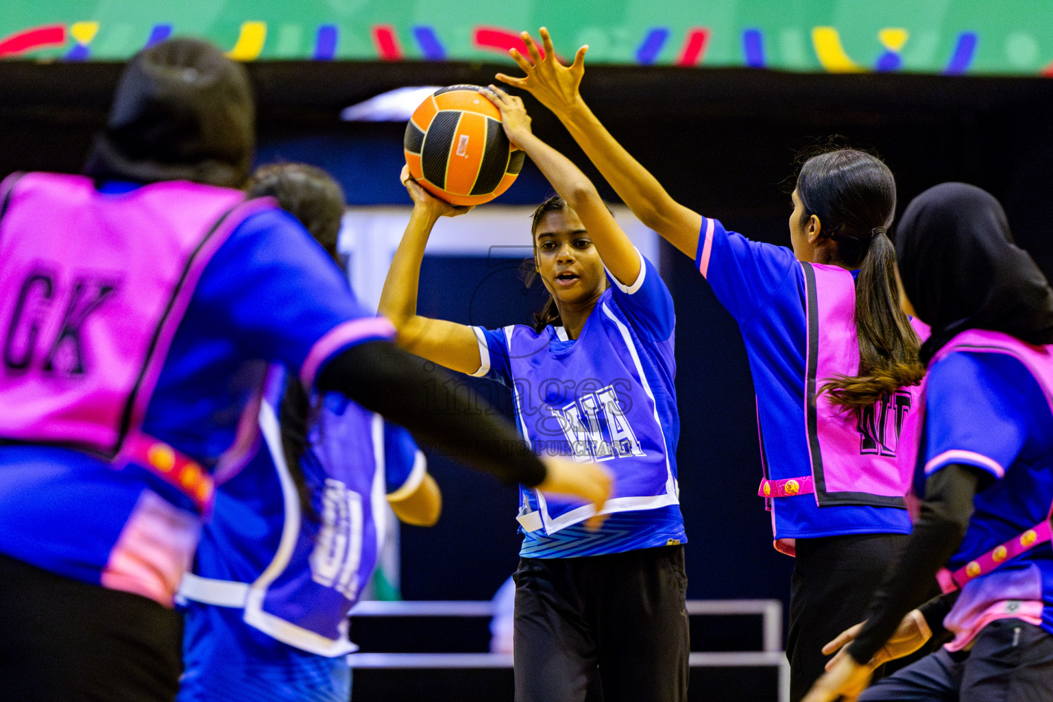 Kulhudhuffushi Youth & Recreation Club vs Sports Club Shining Star in Day 4 of 21st National Netball Tournament was held in Social Canter at Male', Maldives on Sunday, 19th May 2024. Photos: Nausham Waheed / images.mv