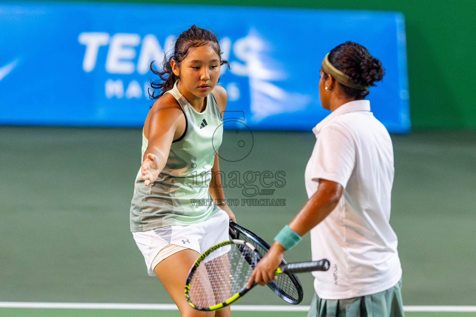 Day 7 of ATF Maldives Junior Open Tennis was held in Male' Tennis Court, Male', Maldives on Wednesday, 18th December 2024. Photos: Nausham Waheed/ images.mv
