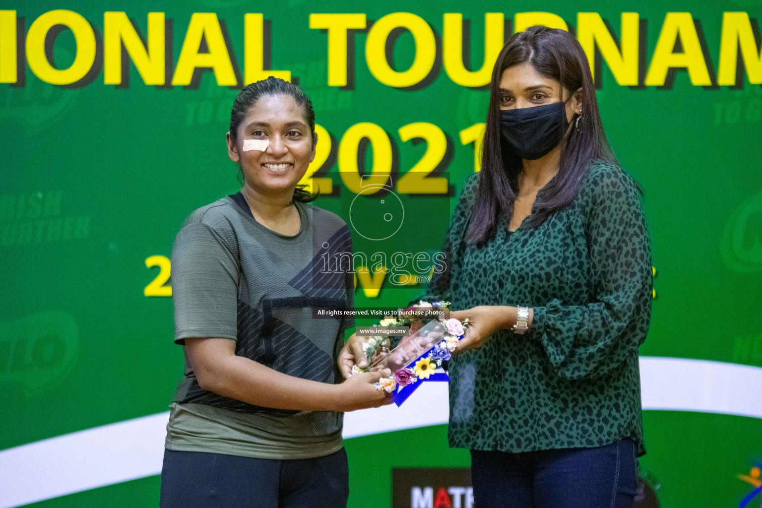 Kulhudhuffushi Youth & R.C vs Club Green Streets in the Finals of Milo National Netball Tournament 2021 (Women's) held on 5th December 2021 in Male', Maldives Photos: Ismail Thoriq / images.mv