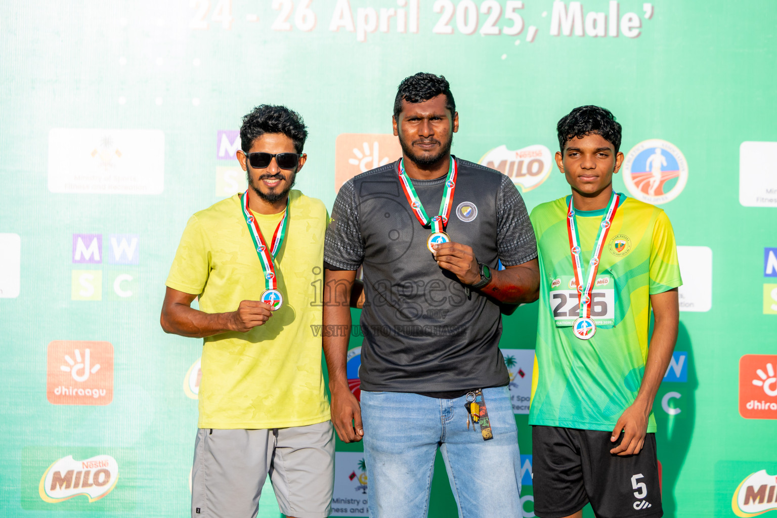Day 3 of 12th Milo Association Championships was held in Ekuveni Track at Male', Maldives on Saturday, 26th April 2025. Photos: Nausham Waheed / images.mv