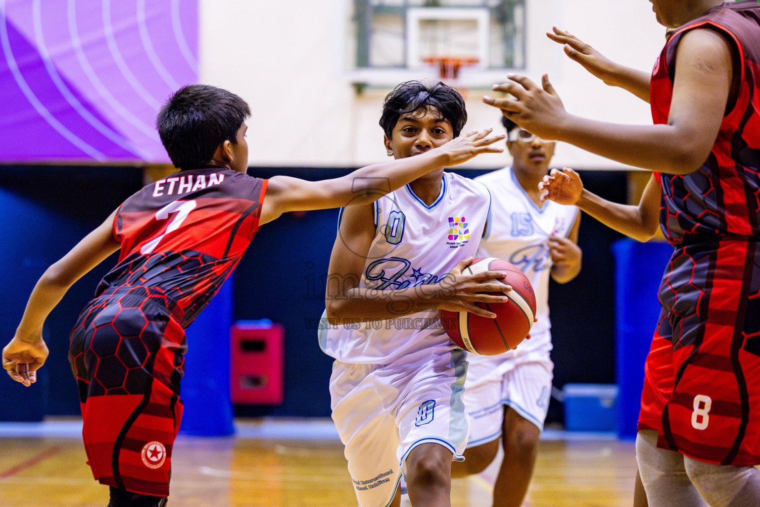 Iskandhar School vs Finland International School in Under 13 Boys Final of Junior Basketball Championship 2024 was held in Social Center, Male', Maldives on Sunday, 15th December 2024. Photos: Nausham Waheed / images.mv