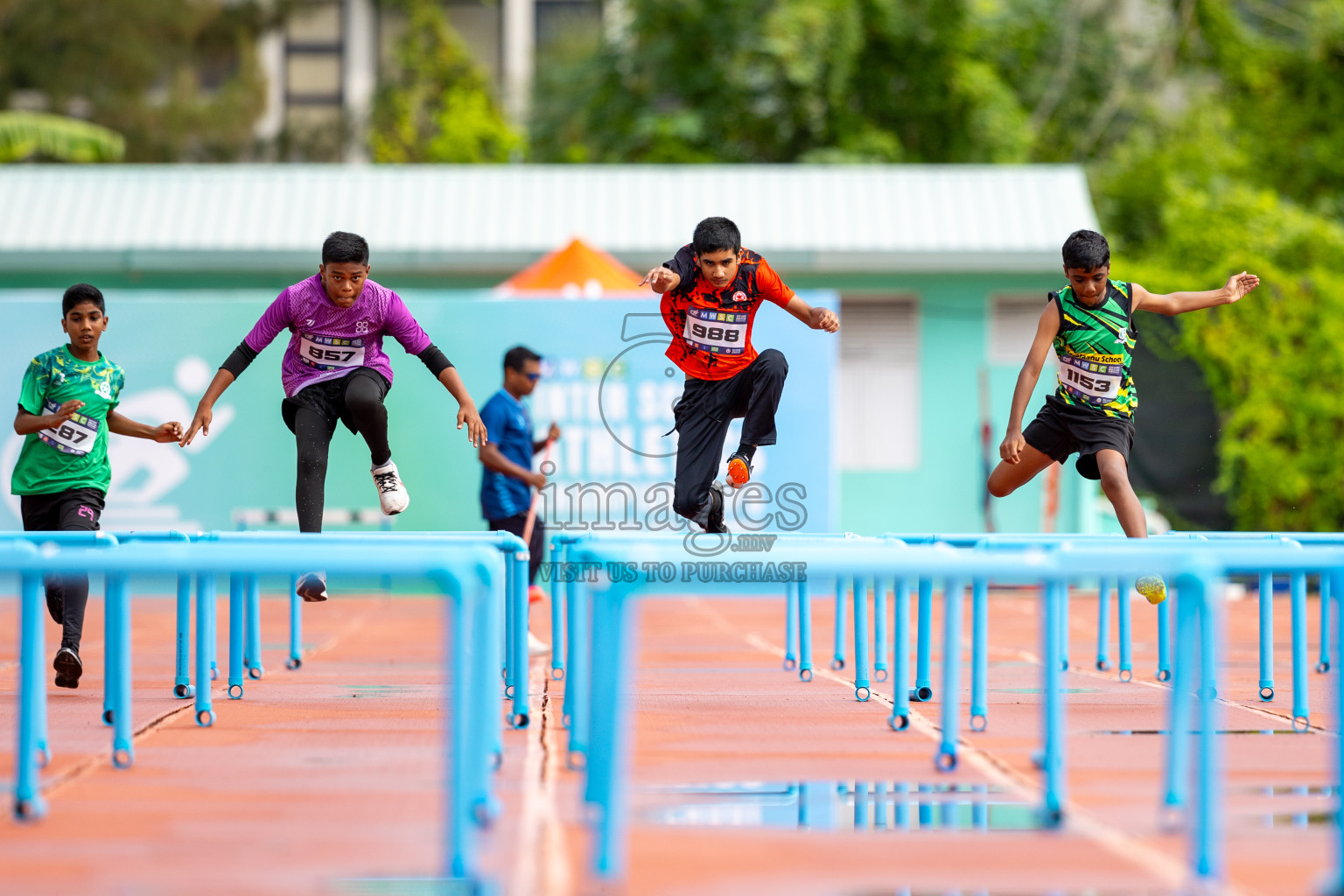 Day 2 of MWSC Interschool Athletics Championships 2024 held in Hulhumale Running Track, Hulhumale, Maldives on Sunday, 10th November 2024.
Photos by: Ismail Thoriq / Images.mv