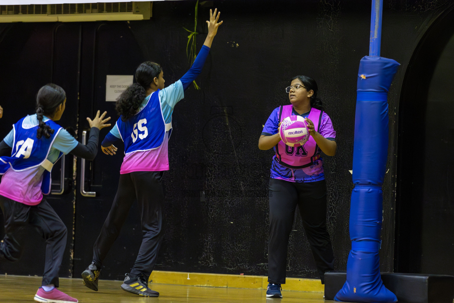 Netkids vs N sports Academy in Day 3 of 3rd Netball Junior Championship, held at Social Center on Wednesday 22nd January 2025 . Photos: Shuu Abdul Sattar / images.mv