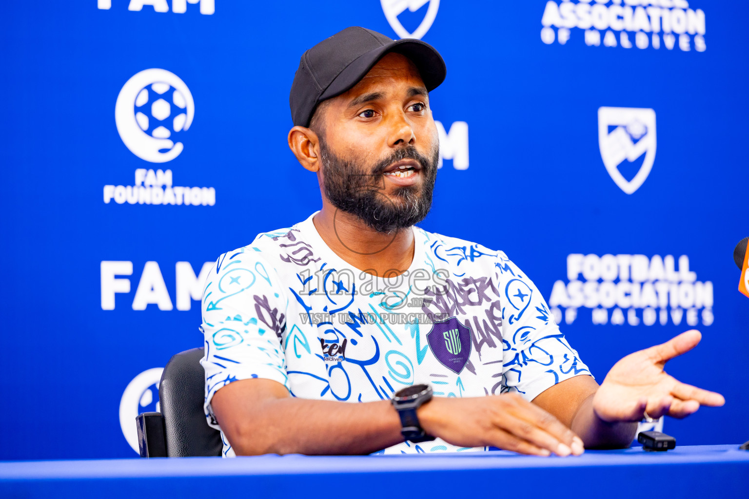 Final Pre-Match Press of Under 19 Youth Championship 2024 was held at National Stadium in Male', Maldives on Sunday, 30th June 2024. Photos: Nausham Waheed / images.mv