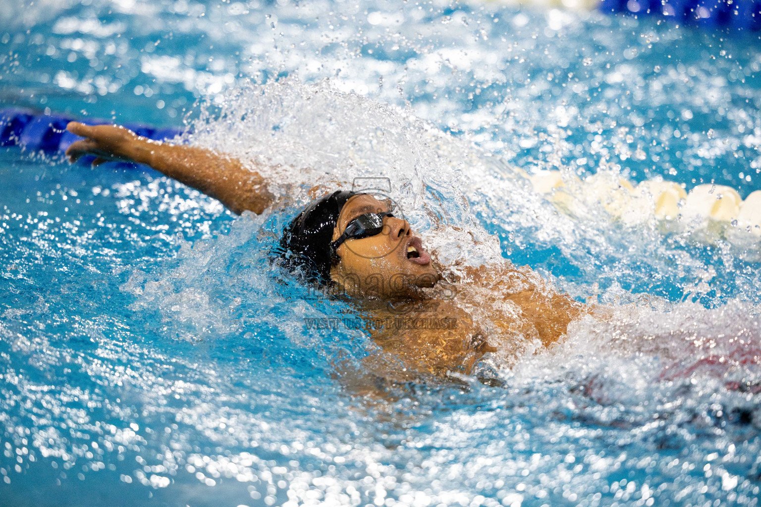 Day 6 of National Swimming Competition 2024 held in Hulhumale', Maldives on Wednesday, 18th December 2024. Photos: Mohamed Mahfooz Moosa / images.mv