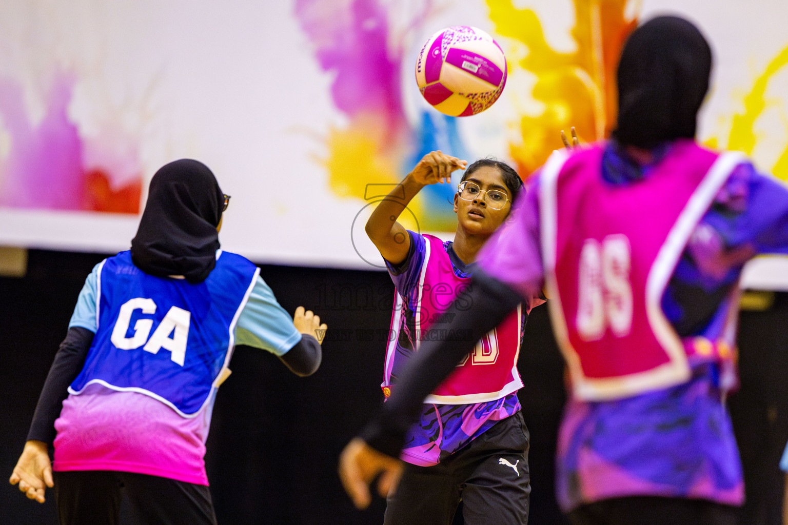 MV Netters Acadamy vs N Sports Academy in Day 2 of 3rd Junior Championship - Netball association of Maldives, held at Social Center on Monday 20th January 2025 . Photos by Nausham Waheed