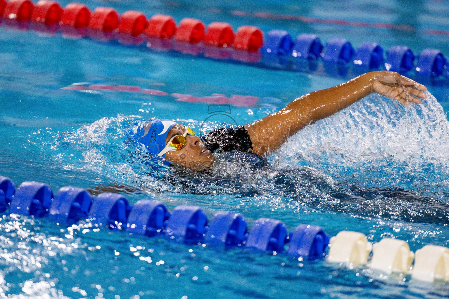 Day 4 of National Swimming Championship 2024 held in Hulhumale', Maldives on Monday, 16th December 2024. Photos: Hassan Simah / images.mv