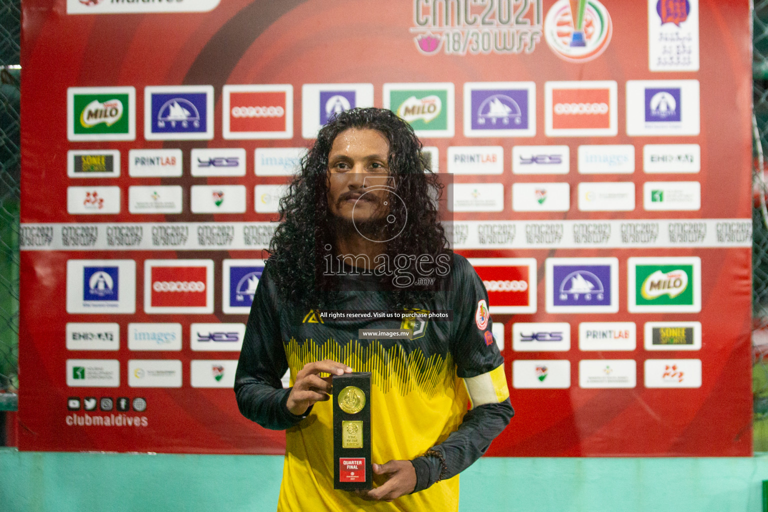 Team MPL vs Team RRC in the Quarter Finals of Club Maldives 2021 held at Hulhumale'; on 13th December 2021 Photos: Nasam/ images.mv