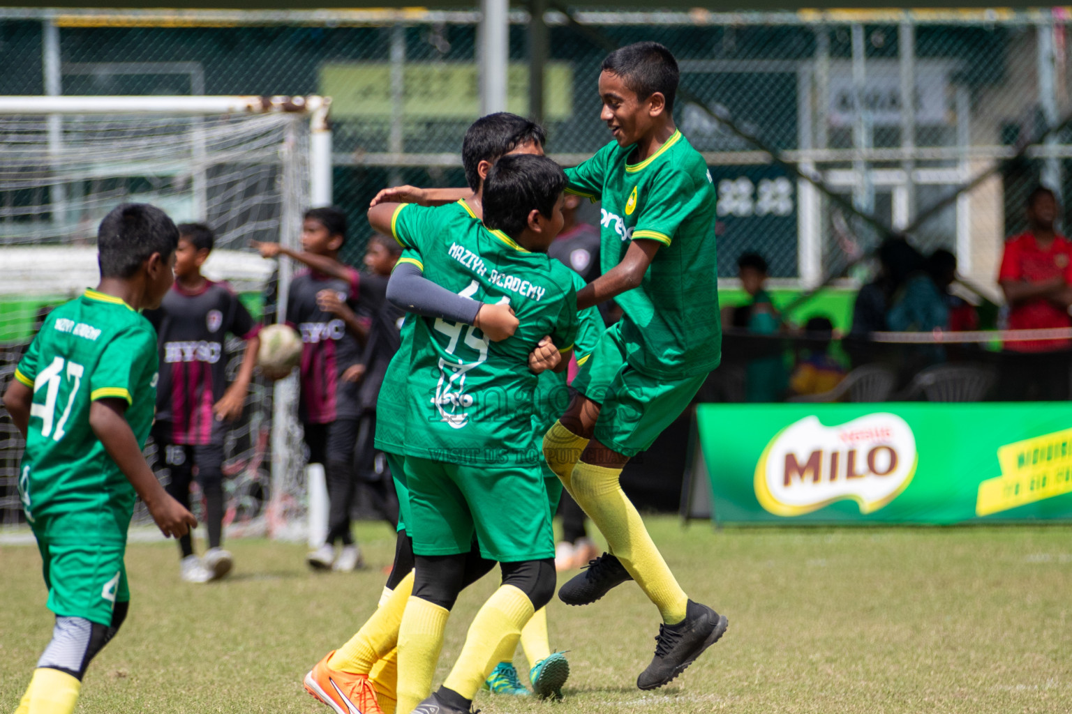 Day 3 of MILO Academy Championship 2024 - U12 was held at Henveiru Grounds in Male', Maldives on Saturday, 6th July 2024. Photos: Mohamed Mahfooz Moosa / images.mv