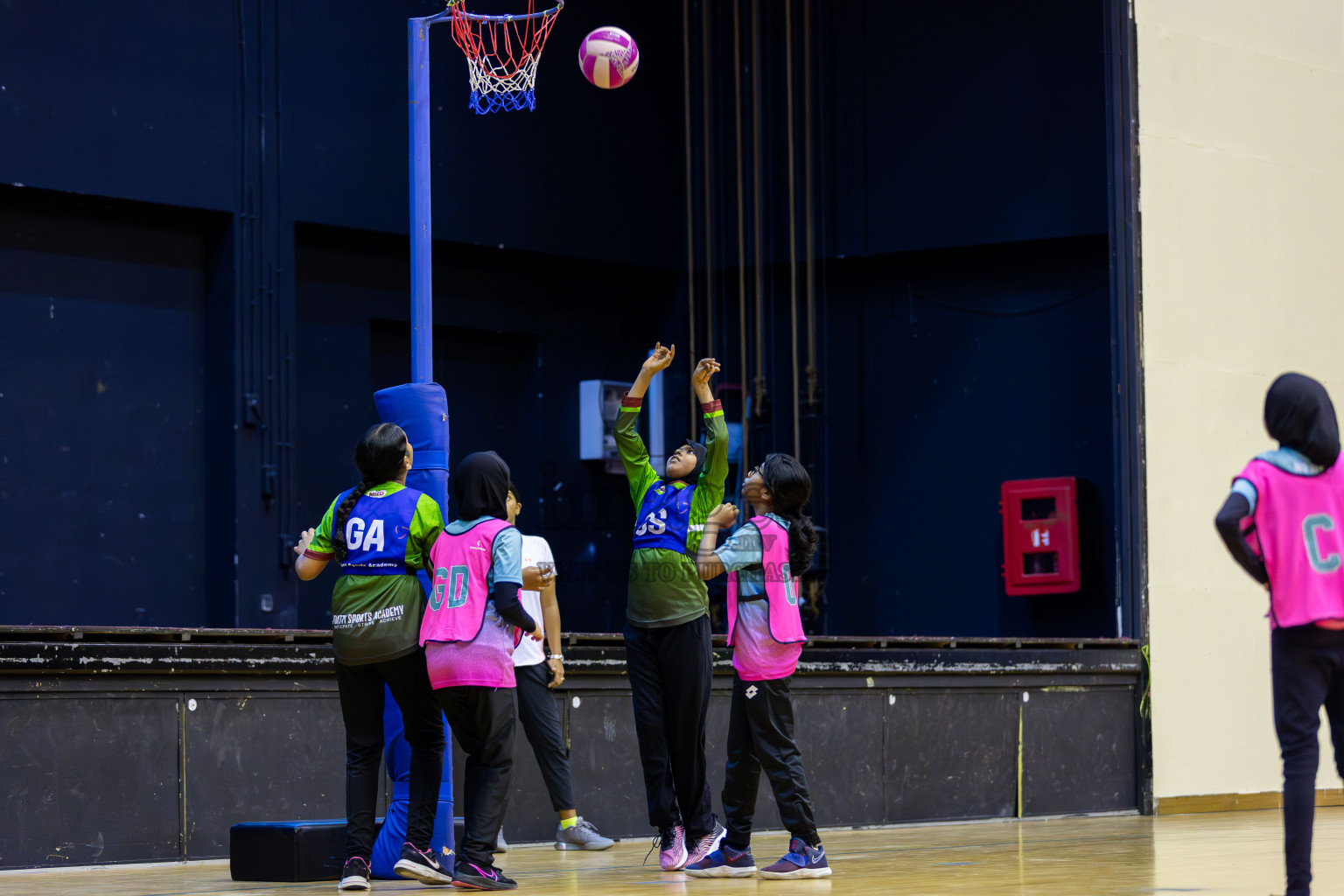 NETGEN A vs FIONTI Sports Academy (U11) in Day 1 of 3rd Junior Championship - Netball association of Maldives, held at Social Center on 19th January 2025 . Photos by Shuu Abdul Sattar