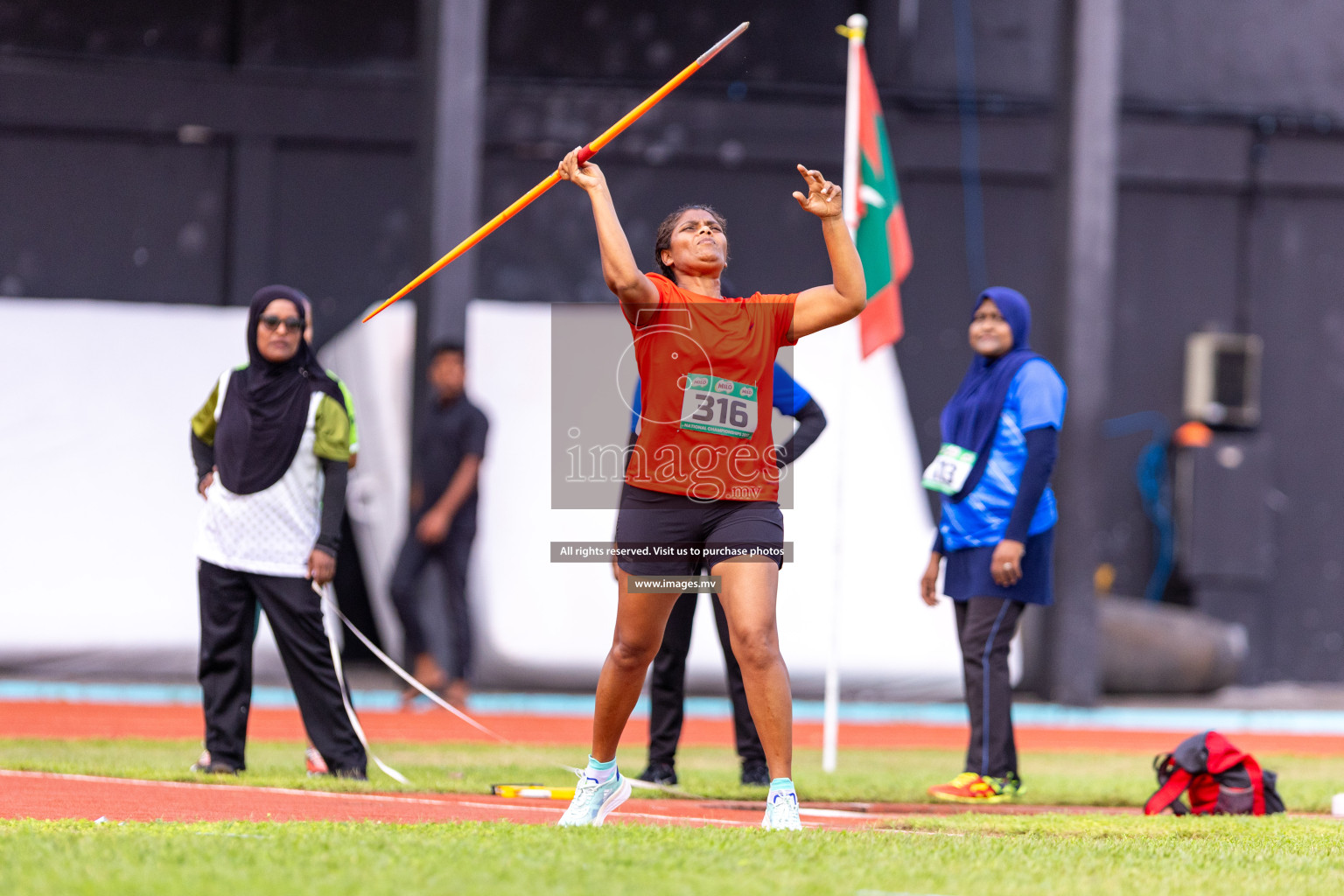 Day 2 of National Athletics Championship 2023 was held in Ekuveni Track at Male', Maldives on Friday, 24th November 2023. Photos: Nausham Waheed / images.mv