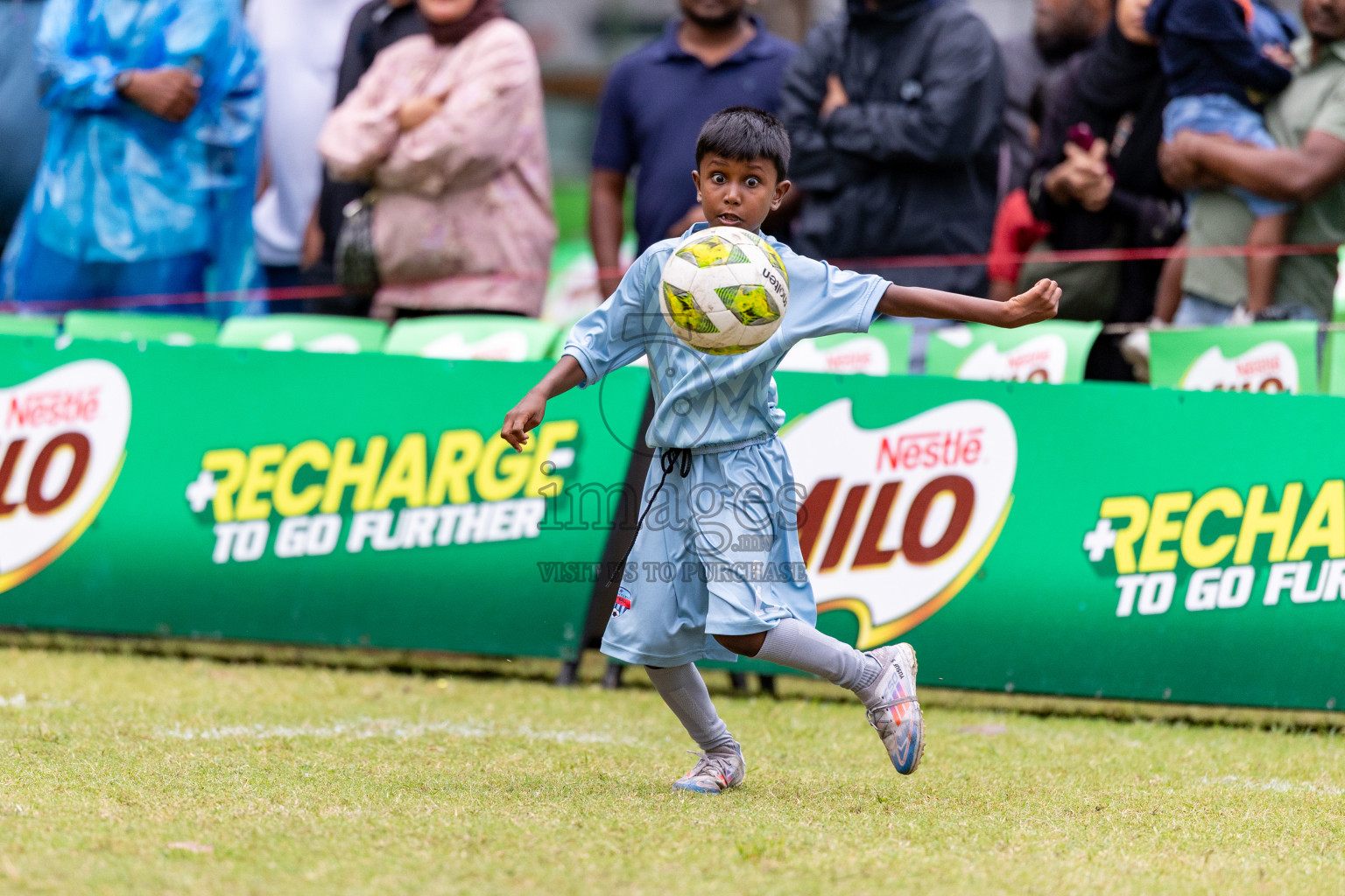 Day 3 of MILO SVAM Juniors 2025 (U-8) was held at Henveiru Stadium in Male', Maldives on Saturday, 28th June 2025. 
Photos: Hassan Simah / images.mv