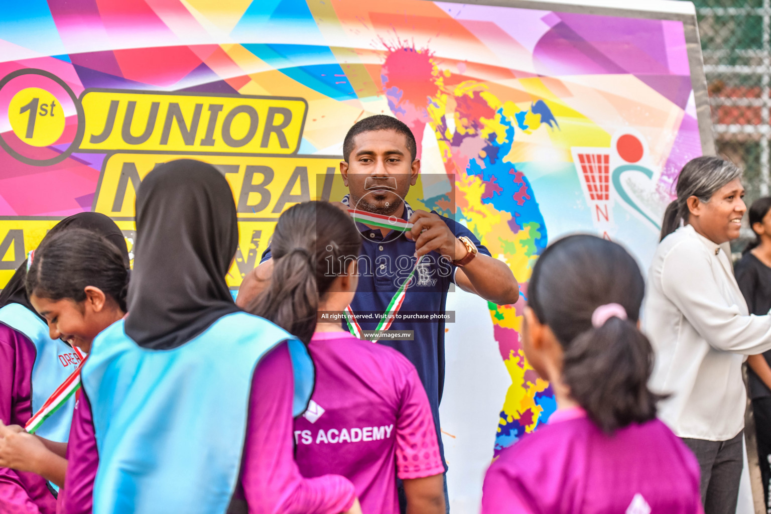 Final of Junior Netball Championship 2022 held in Male', Maldives on 19th March 2022. Photos by Nausham Waheed