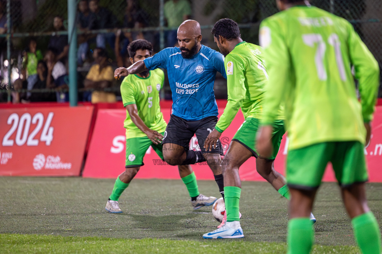 Team DJA VS Trade Club in Club Maldives Classic 2024 held in Rehendi Futsal Ground, Hulhumale', Maldives on Saturday, 14th September 2024. 
Photos: Hassan Simah / images.mv