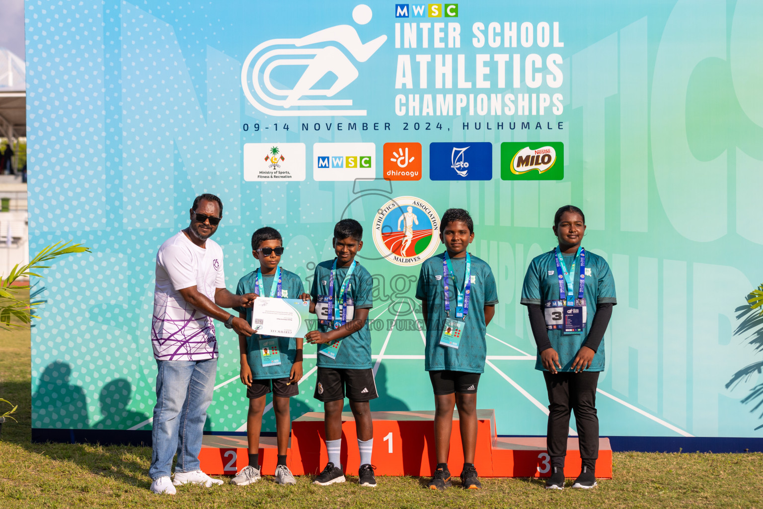 MWSC Interschool Athletics Championships 2024 - Day 3
Day 3 of MWSC Interschool Athletics Championships 2024 held in Hulhumale Running Track, Hulhumale, Maldives on Monday, 11th November 2024. Photos by: Ismail Thoriq / Images.mv