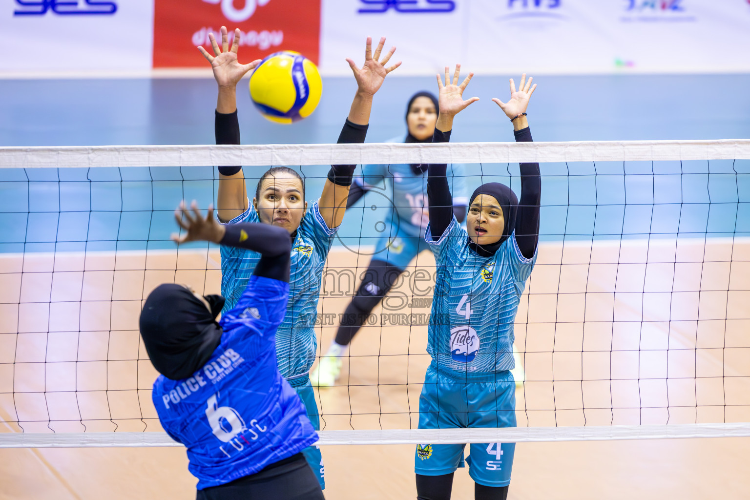 Club WAMCO vs Police Club in the final of National Volleyball Championship 2024 (women's division) was held in Social Center Indoor Hall on Thursday, 24th October 2024. 
Photos: Ismail Thoriq / images.mv