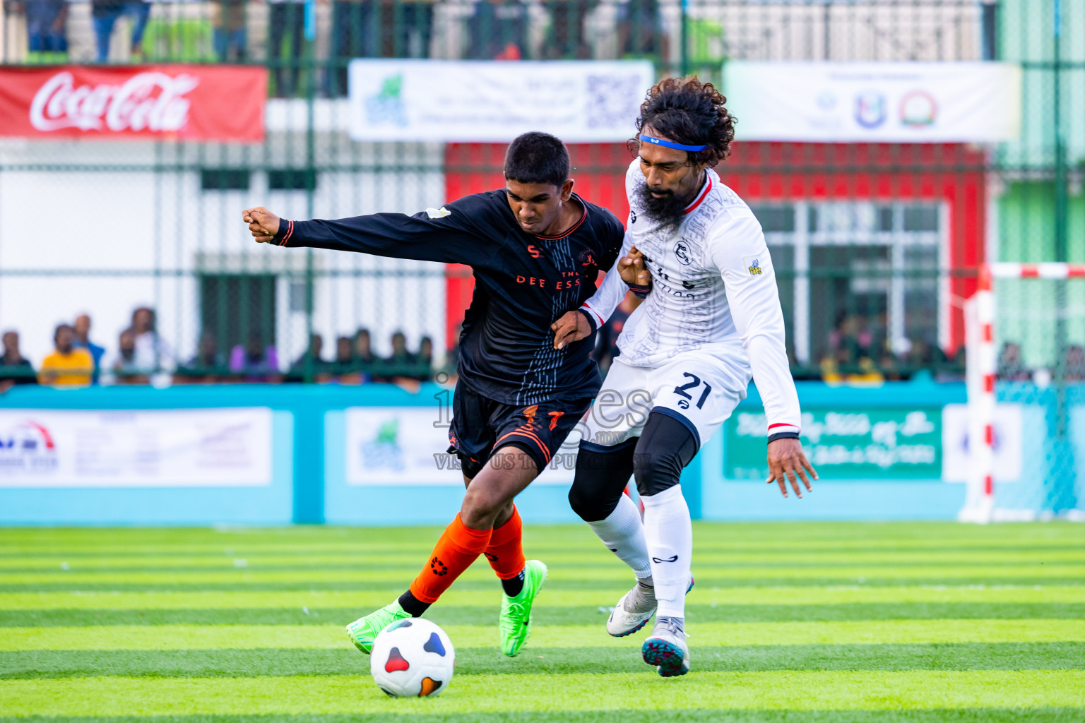 Kovigoani vs Dee Ess Kay in Day 2 of Laamehi Dhiggaru Ekuveri Futsal Challenge 2024 was held on Saturday, 27th July 2024, at Dhiggaru Futsal Ground, Dhiggaru, Maldives Photos: Nausham Waheed / images.mv