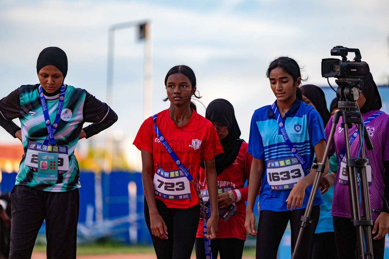 Day 1 of MWSC Interschool Athletics Championships 2024 held in Hulhumale Running Track, Hulhumale, Maldives on Saturday, 9th November 2024. 
Photos by: Hassan Simah / Images.mv