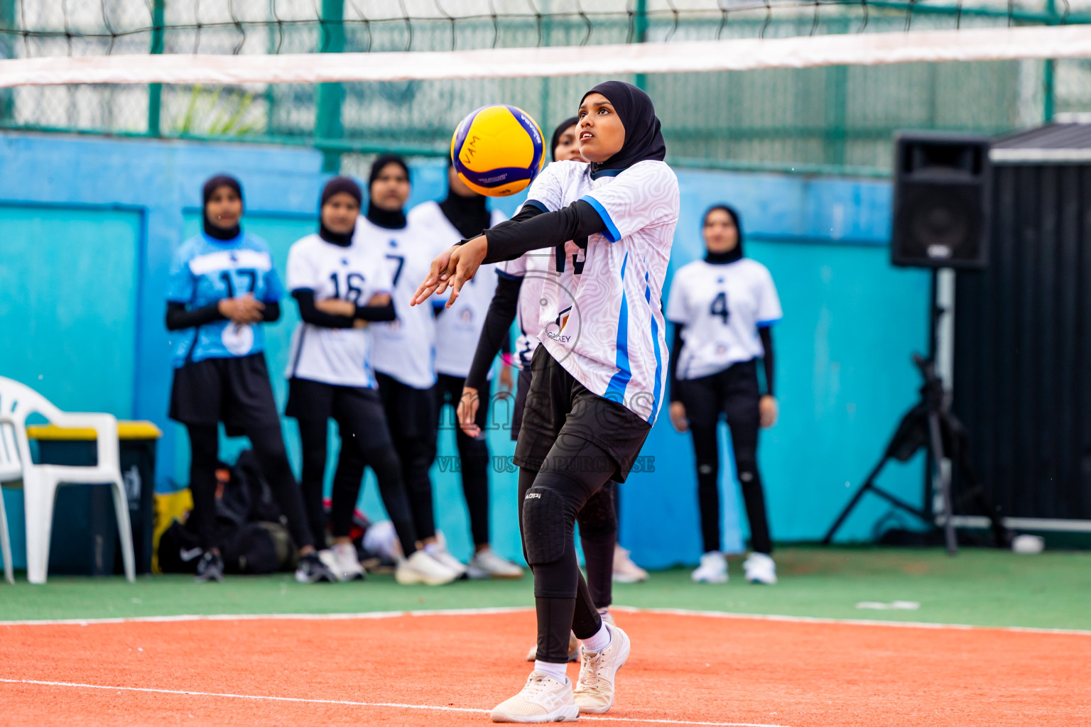 Club rising star academy vs Sports club city in Milo National Junior Volleyball Championship 2025 Day 2 was held on Sunday, 23rd November 2025 at Ekuveni Turf Court Male', Maldives. Photos: Nausham Waheed / images.mv