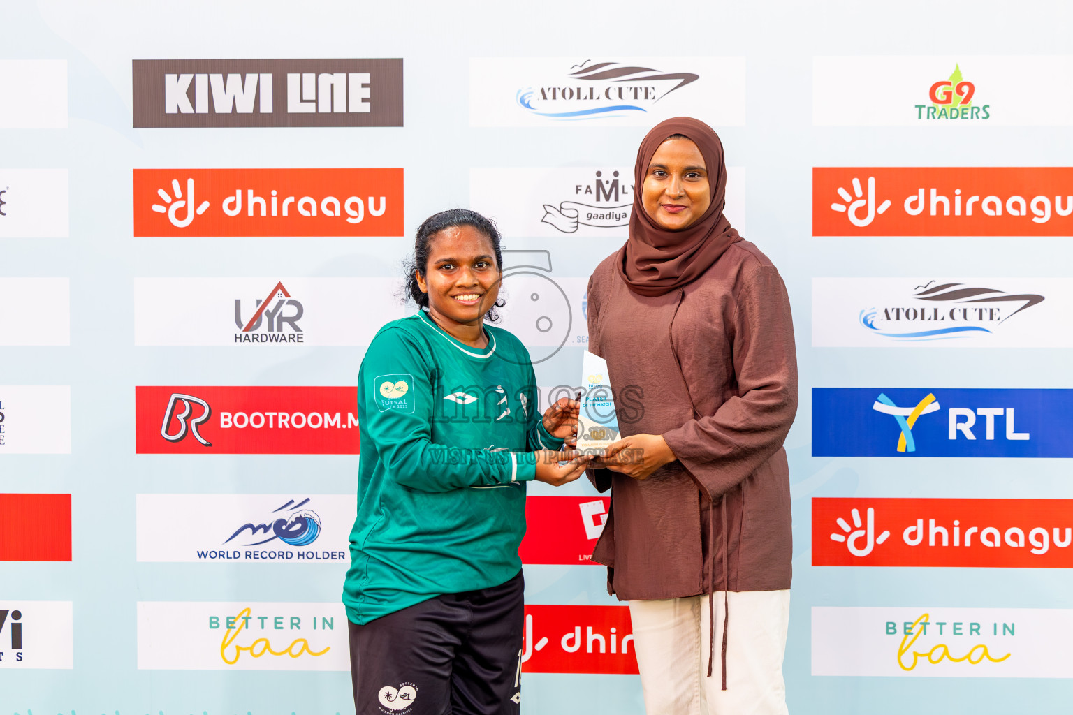 Eydhafushi vs Goidhoo in Day 2 of Better in Baa Futsal Fiesta 2025 Woman's division held in B. Eydhafushi, Maldives on Thursday, 6th November 2025. Photos: Nausham Waheed / images.mv