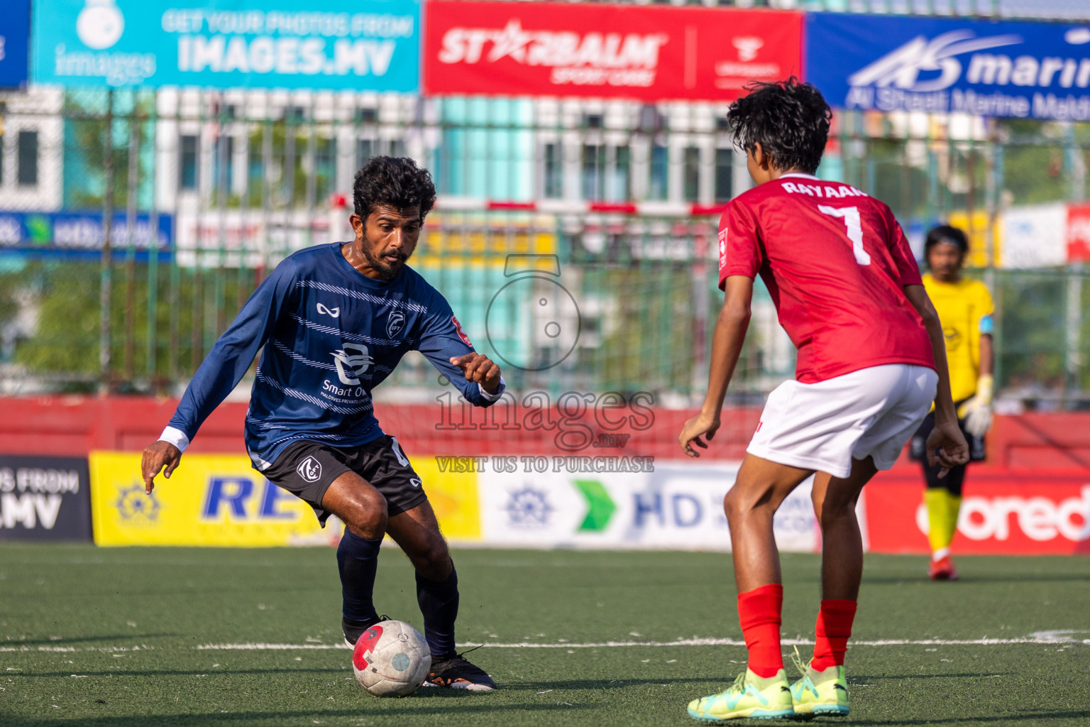 K Gaafaru vs K Kaashidhoo in Day 19 of Golden Futsal Challenge 2024 was held on Friday, 2nd February 2024, in Hulhumale', Maldives
Photos: Ismail Thoriq / images.mv