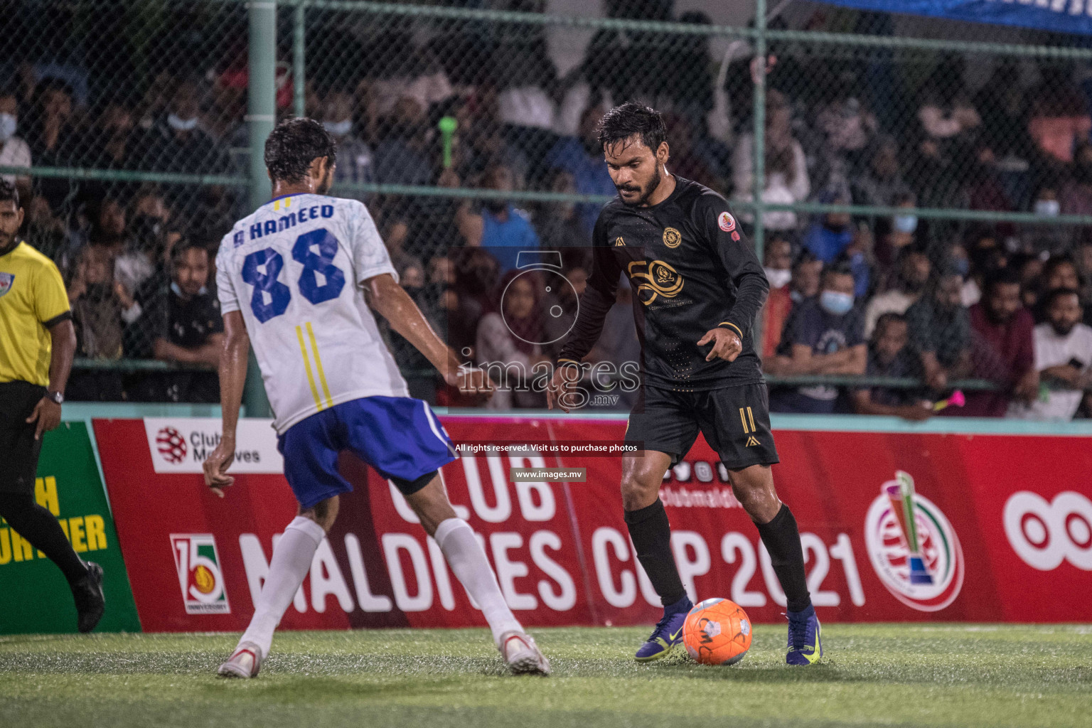 Prison Club vs MACL in the Quarter Finals of Club Maldives 2021 held at Hulhumale;, on 12th December 2021 Photos: Nausham / images.mv