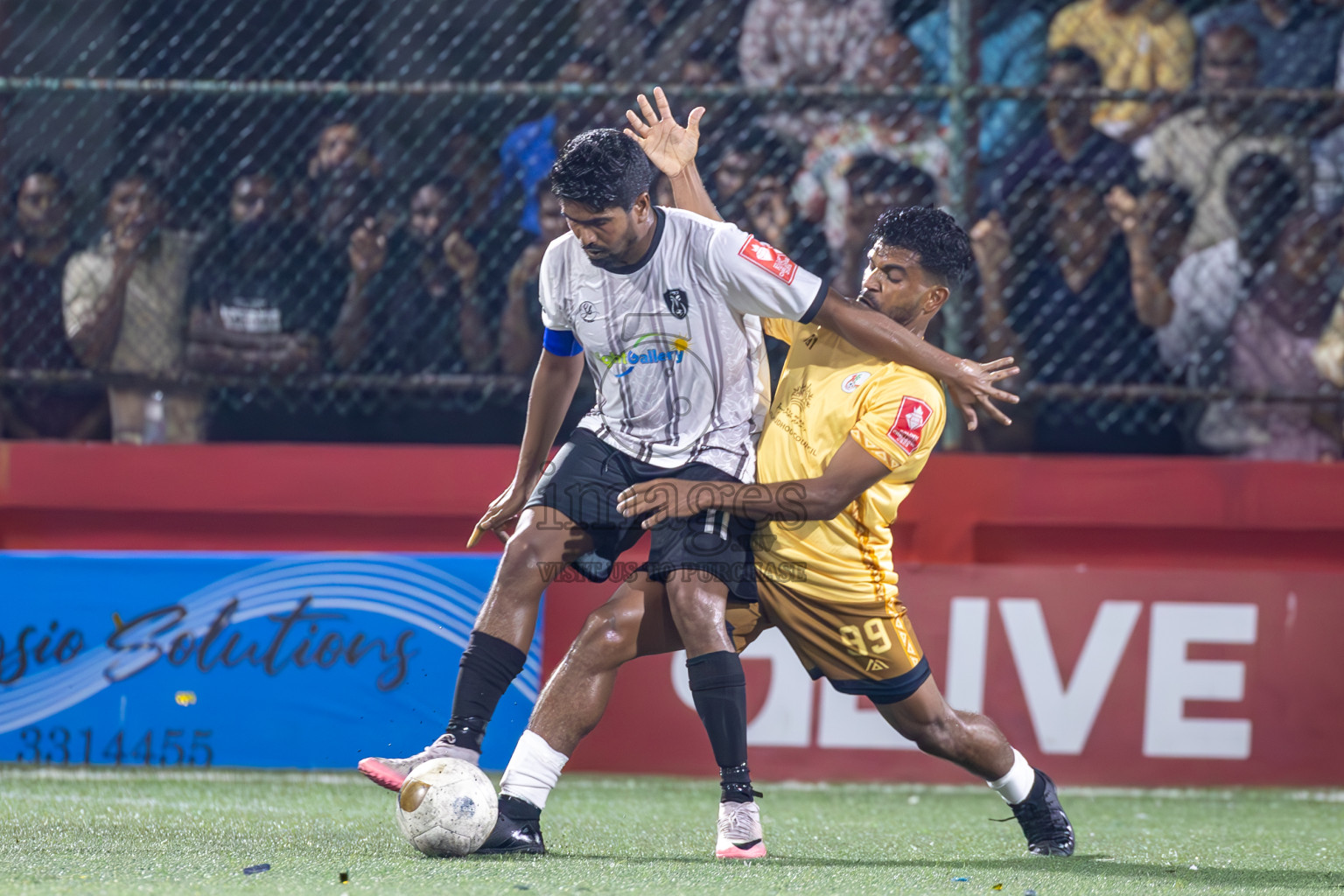 N Holhudhoo vs N Miladhoo in Noonu Atoll Final in Day 24 of Golden Futsal Challenge 2025 was held on Tuesday , 28th January 2025, in Hulhumale', Maldives. Photos: Ismail Thoriq / images.mv