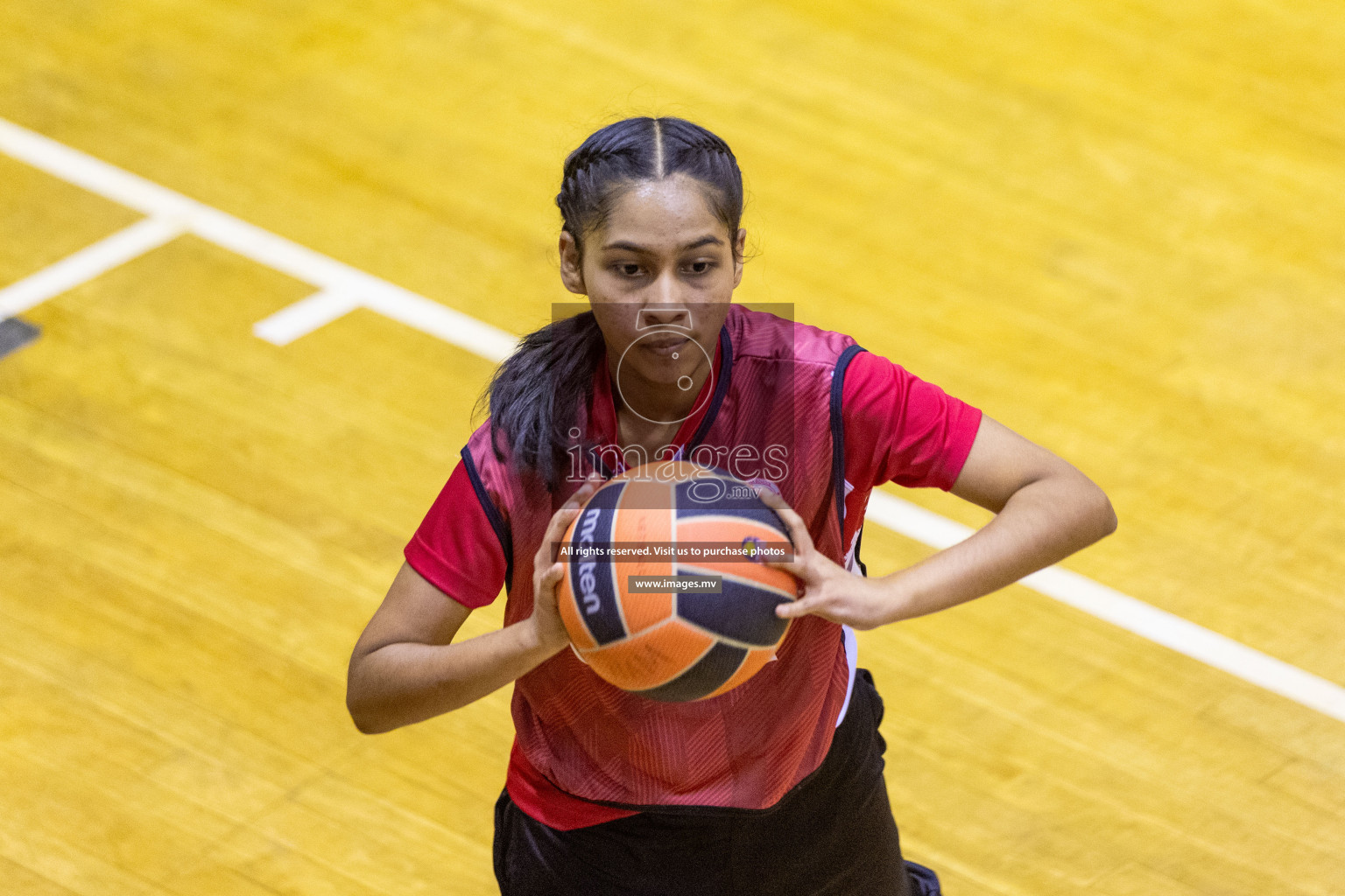 Day7 of 24th Interschool Netball Tournament 2023 was held in Social Center, Male', Maldives on 2nd November 2023. Photos: Nausham Waheed / images.mv