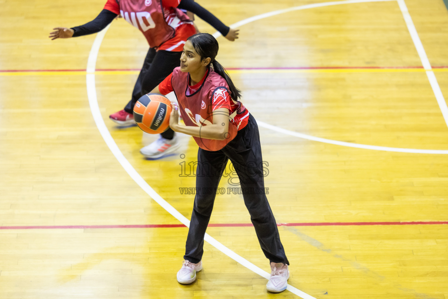 Day 8 of 25th Inter-School Netball Tournament was held in Social Center at Male', Maldives on Sunday, 18th August 2024.