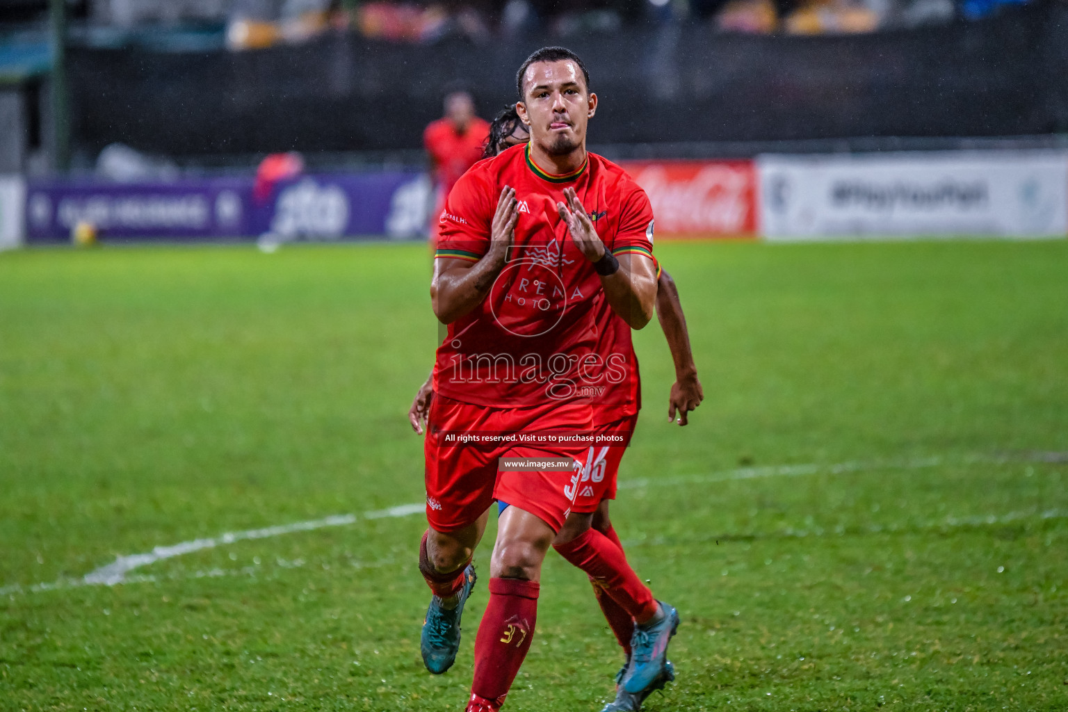 Da Grande vs Club Teenage in Dhivehi Premier League Qualification 22 on 24th Aug 2022, held in National Football Stadium, Male', Maldives Photos: Nausham Waheed / Images.mv