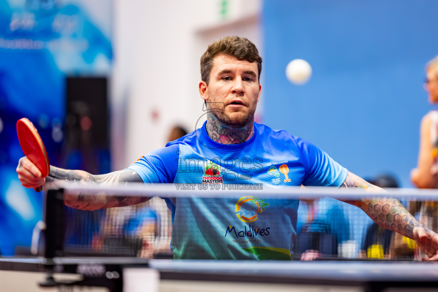 Day 1 of 1st Thoddoo Masters Table Tennis Tournament was held on Thursday, 21st August 2025 in AA Thoddoo, Maldives. Photos: Nausham Waheed / images.mv