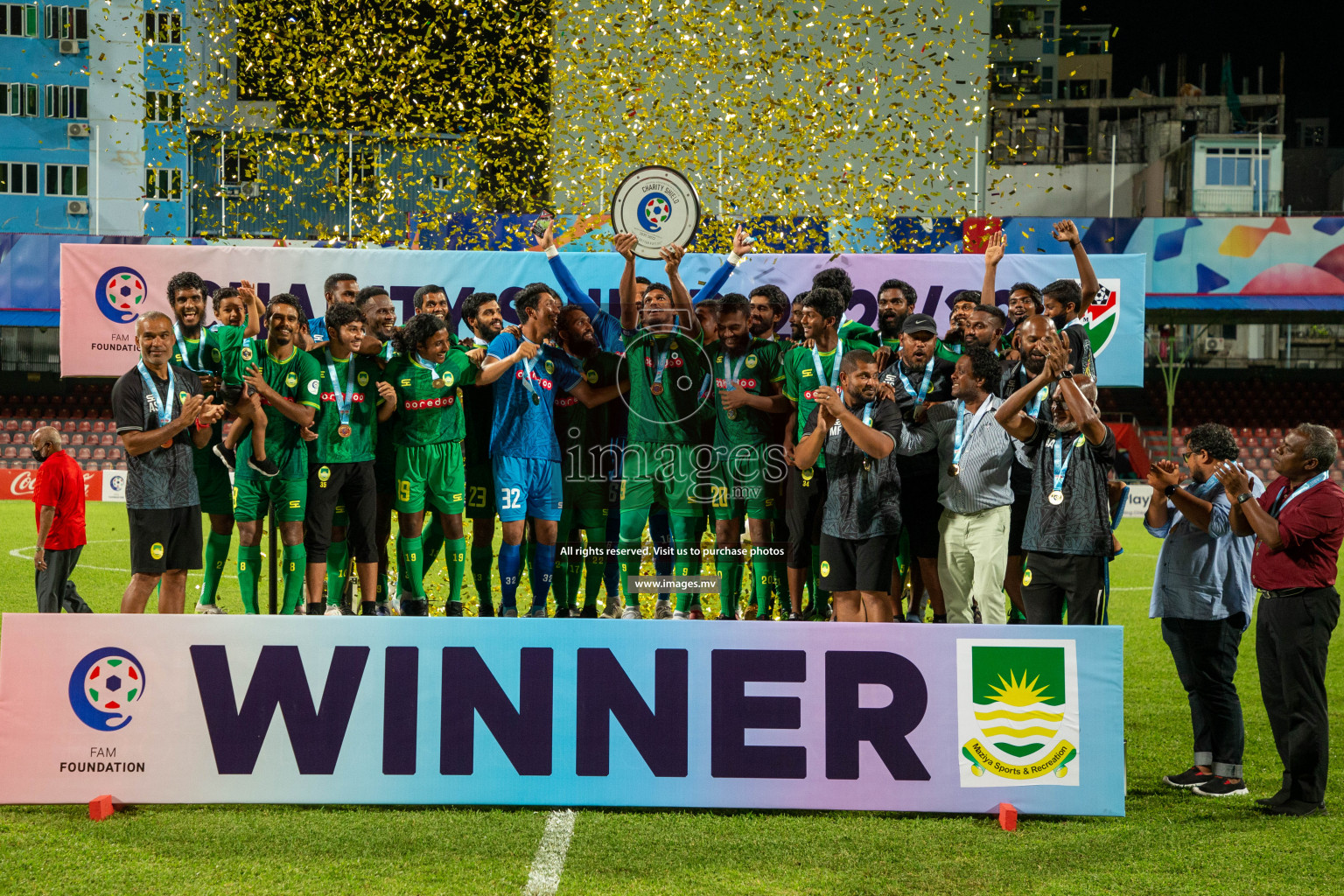 Maziya SRC vs Club Valencia in the Community Shield Match 2021/2022 on 15 December 2021 held in Male', Maldives. Photos: Hassan Simah / images.mv