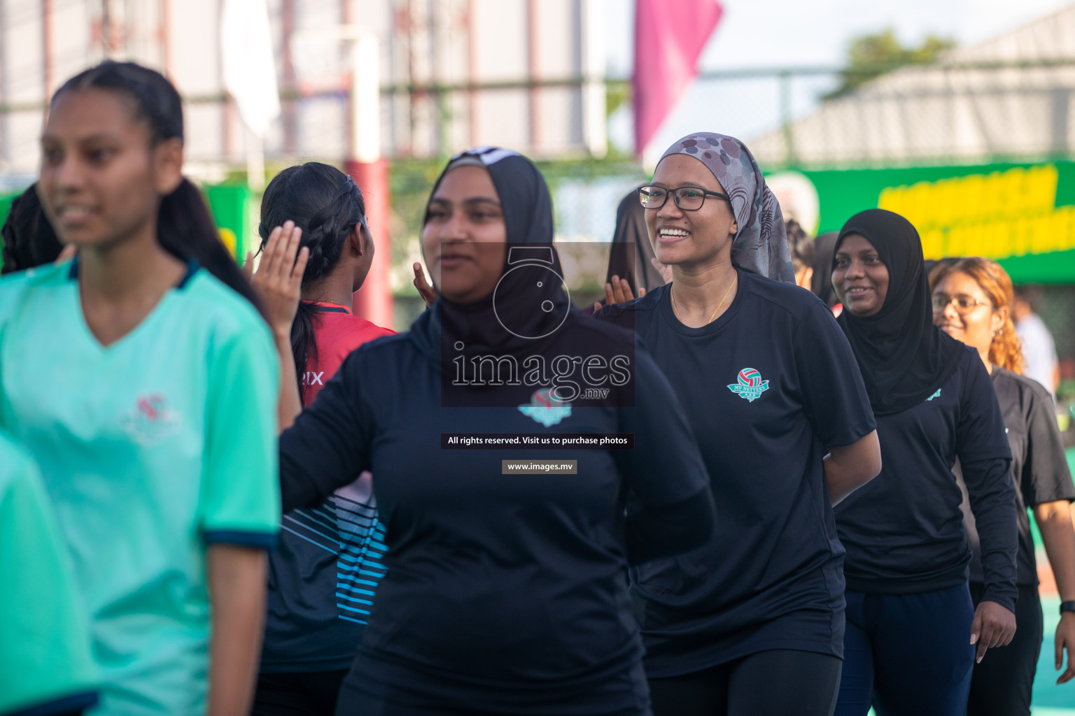 Day 6 of 20th Milo National Netball Tournament 2023, held in Synthetic Netball Court, Male', Maldives on 4th June 2023 Photos: Nausham Waheed/ Images.mv