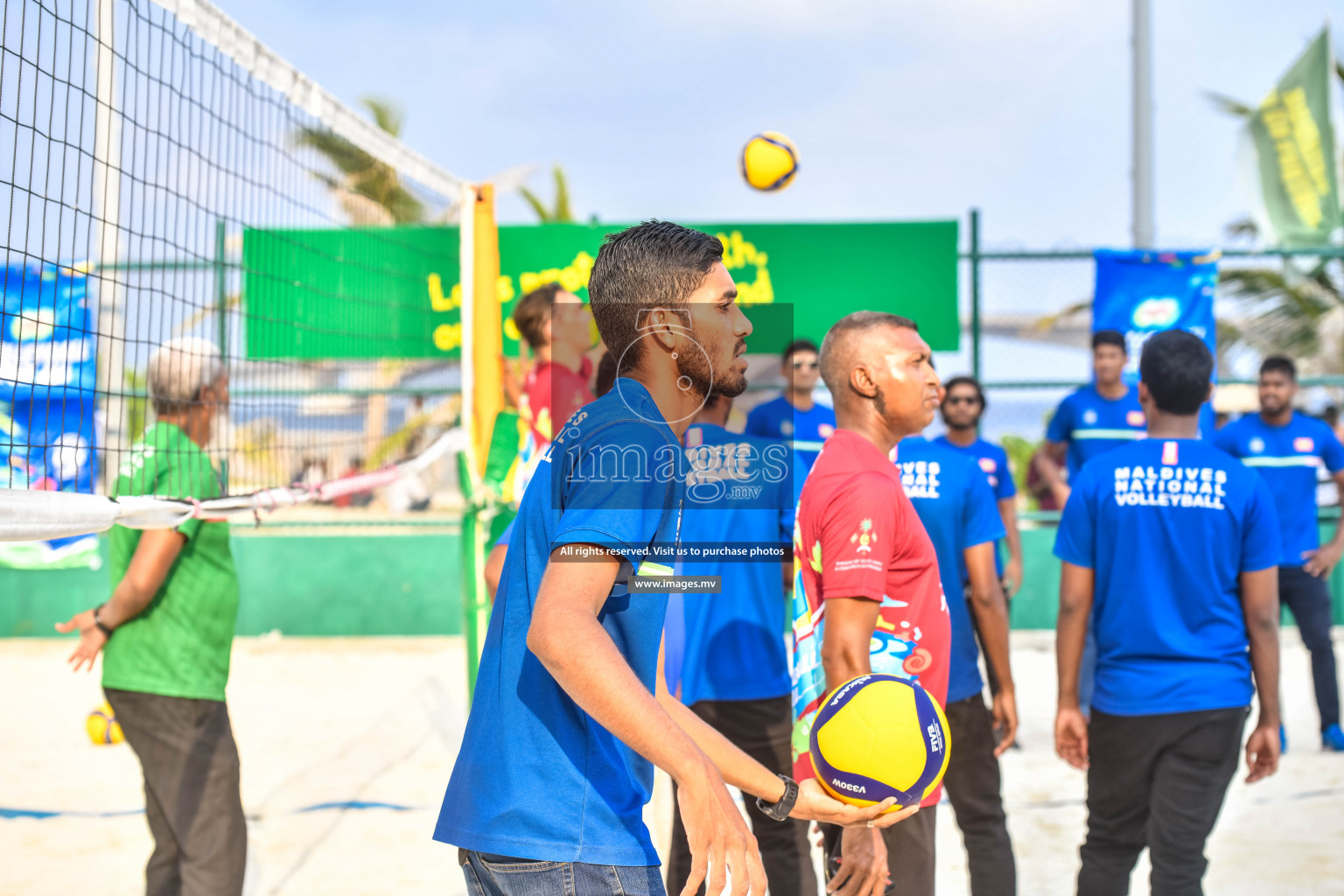 Vollyball players trainning session with Giba Photos by Nausham waheed