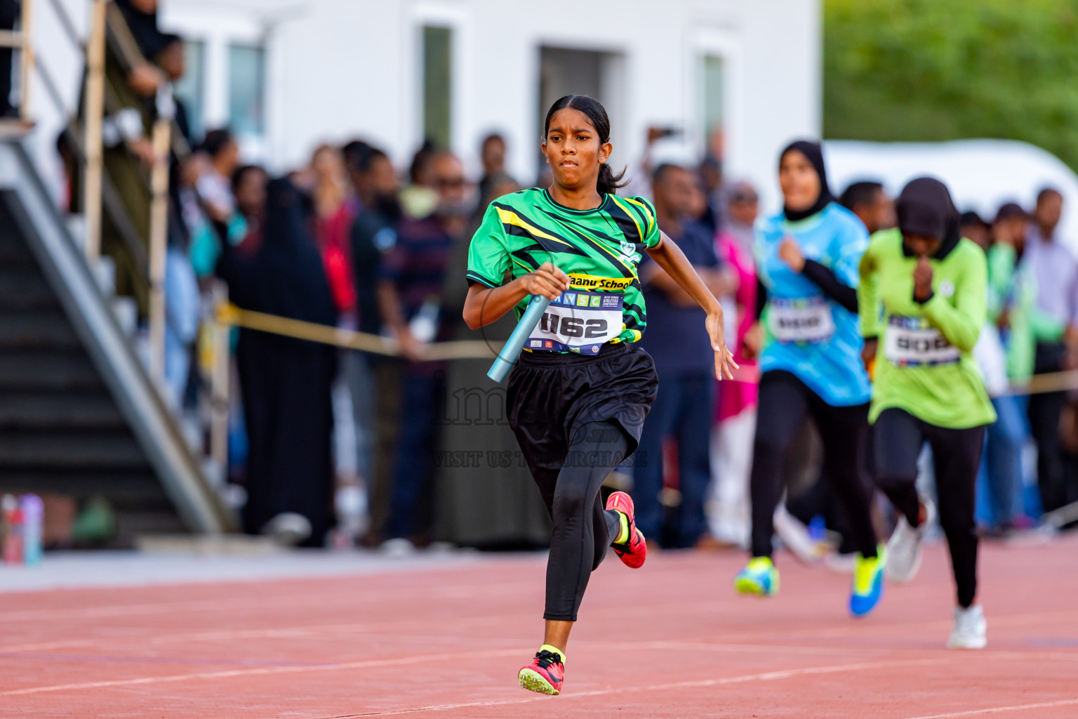 Day 5 of MWSC Interschool Athletics Championships 2024 held in Hulhumale Running Track, Hulhumale, Maldives on Wednesday, 13th November 2024. Photos by: Nausham Waheed / Images.mv