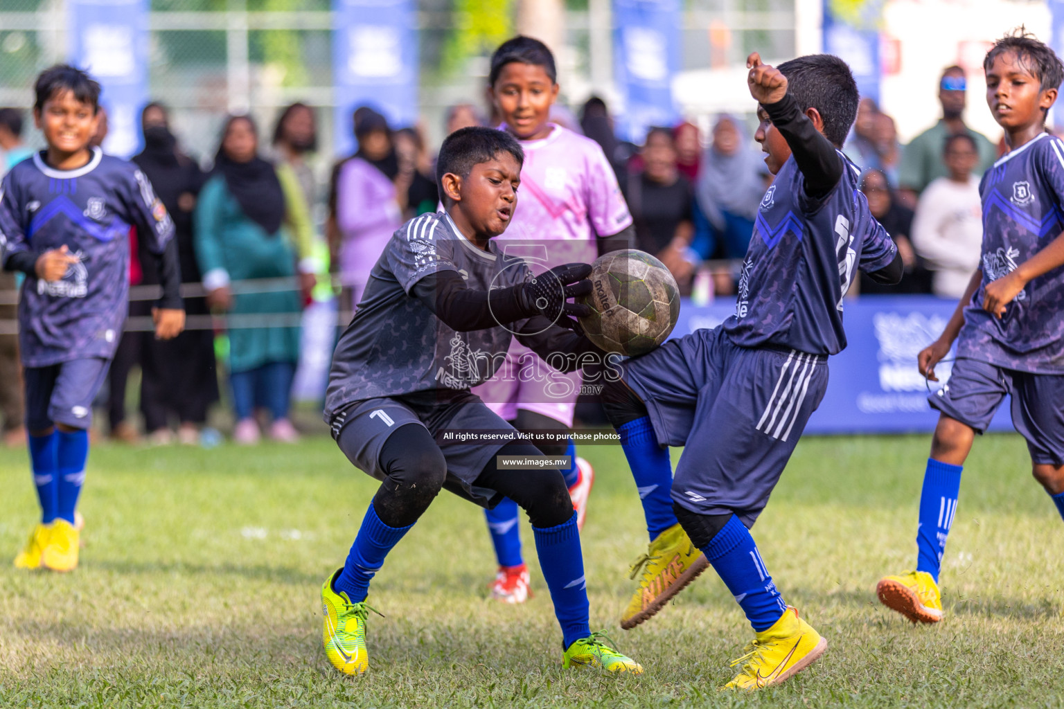 Day 2 of Nestle kids football fiesta, held in Henveyru Football Stadium, Male', Maldives on Thursday, 12th October 2023 Photos: Ismail Thoriq / Images.mv