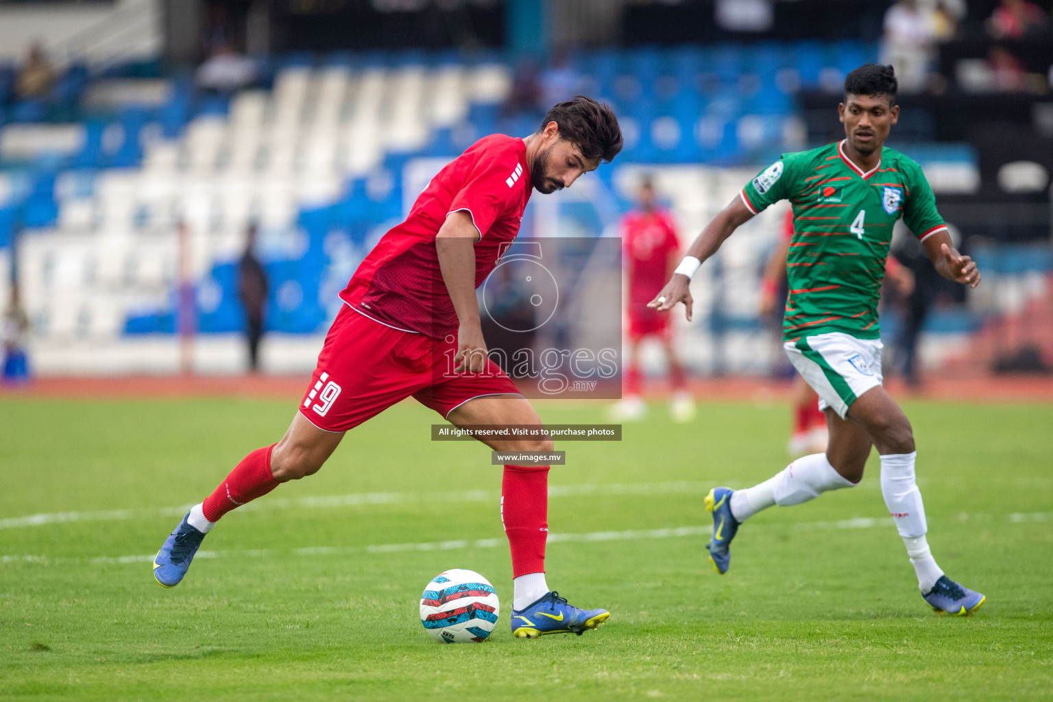 Lebanon vs Bangladesh in SAFF Championship 2023 held in Sree Kanteerava Stadium, Bengaluru, India, on Wednesday, 22nd June 2023. Photos: Nausham Waheed / images.mv