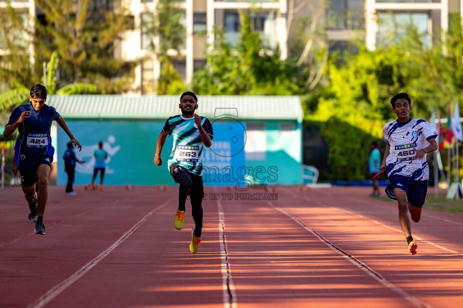 Day 1 of MWSC Interschool Athletics Championships 2024 held in Hulhumale Running Track, Hulhumale, Maldives on Saturday, 9th November 2024. 
Photos by: Hassan Simah / Images.mv