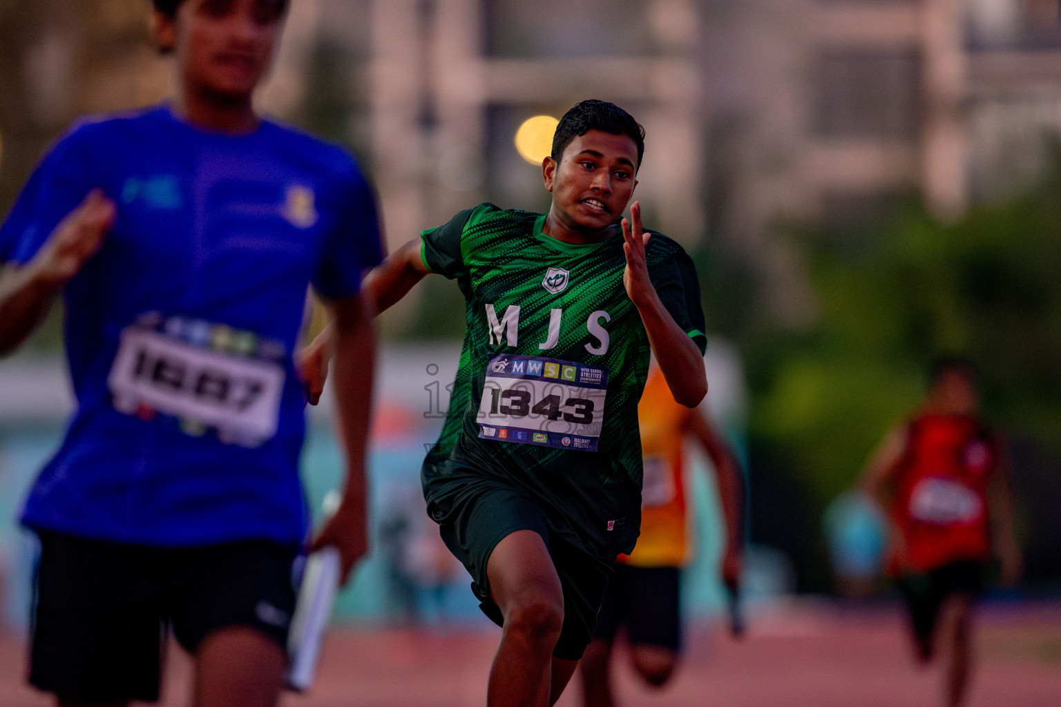 Day 4 of MWSC Interschool Athletics Championships 2024 held in Hulhumale Running Track, Hulhumale, Maldives on Tuesday, 12th November 2024. Photos by: Nausham Waheed / Images.mv