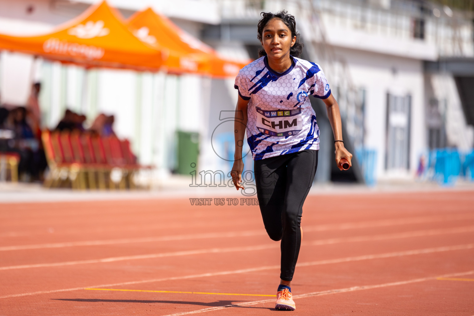 Day 6 of MWSC Interschool Athletics Championships 2024 held in Hulhumale Running Track, Hulhumale, Maldives on Thursday, 14th November 2024. Photos by: Ismail Thoriq / Images.mv