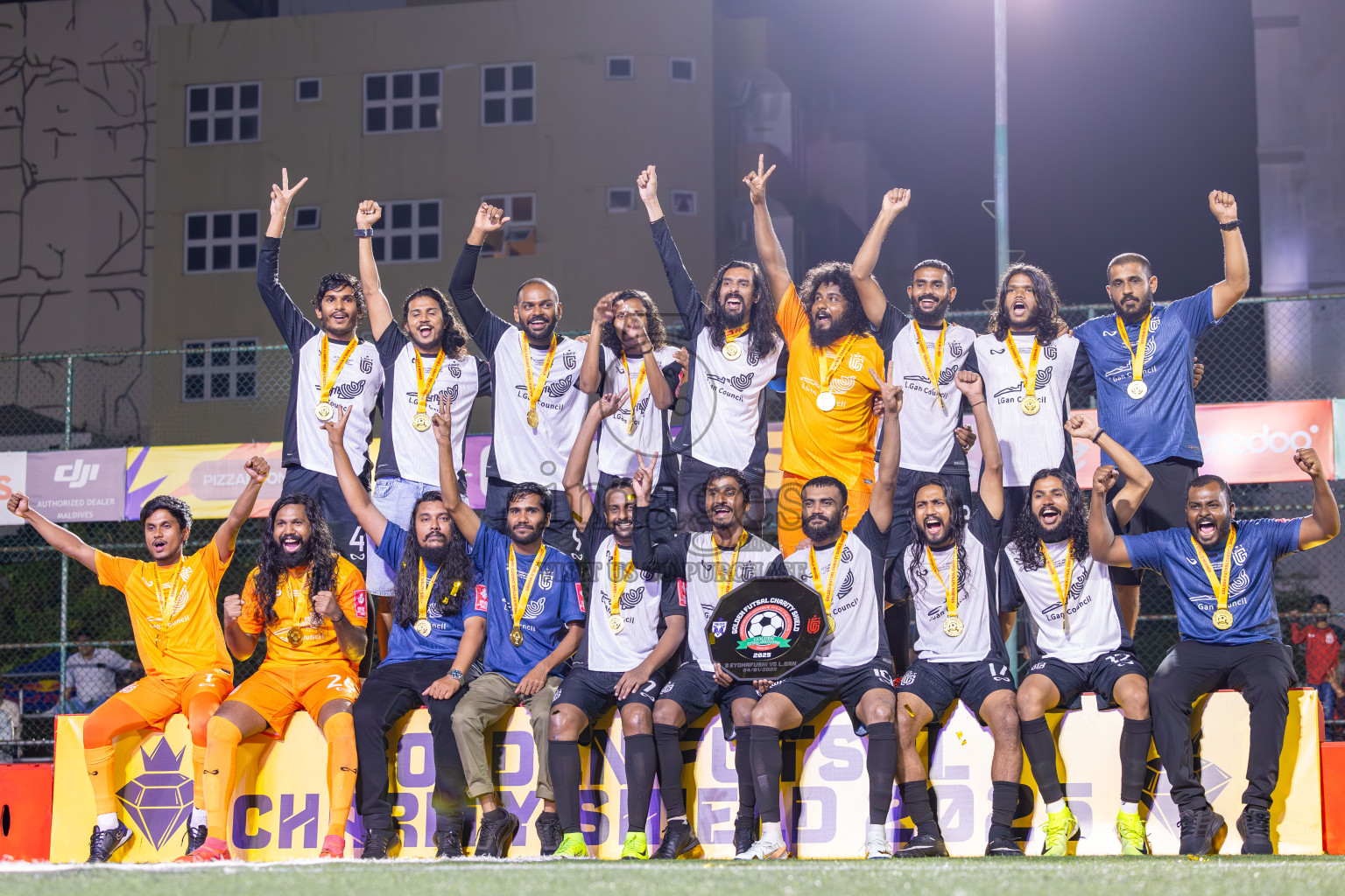 Opening of Golden Futsal Challenge 2025 with Charity Shield Match between L.Gan vs B.Eydhafushi was held on Saturday, 4th January 2025, in Hulhumale', Maldives Photos: Ismail Thoriq / images.mv