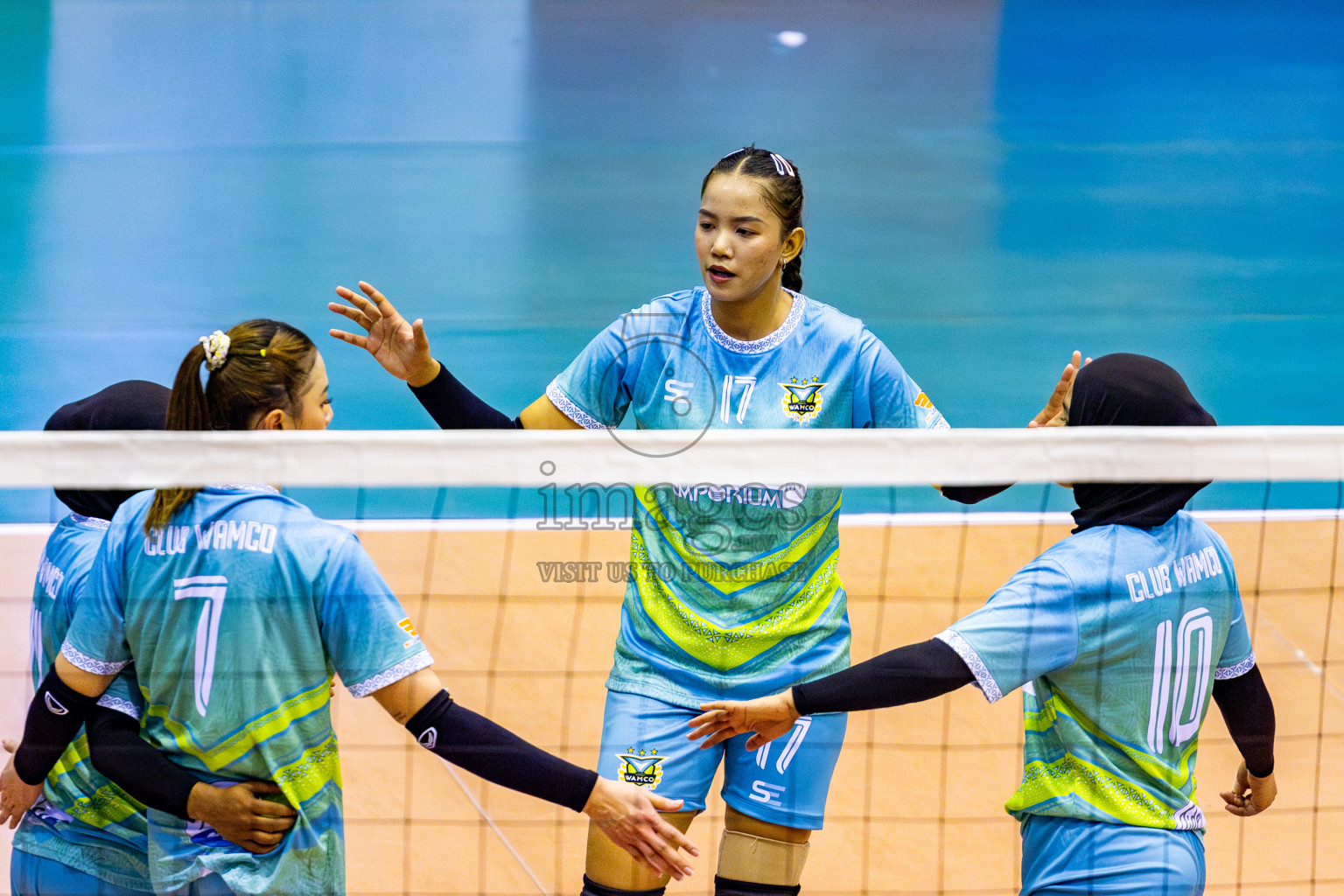 Police Club vs Club Wamco in the Final of Women's Division of National Volleyball Championship 2025 held in Male', Maldives on Sunday, 4th May 2025 at Social Center Indoor Hall Photos By: Nausham Waheed / images.mv